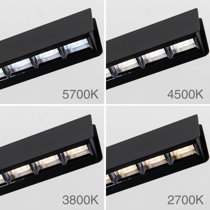Lámpara colgante LED regulable en cable TARA LED/44W/230V 2700/3800/4500/5700K negro