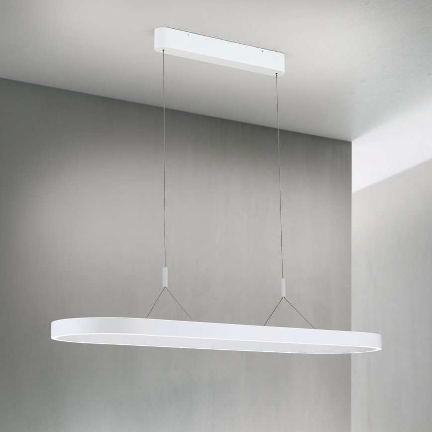 Lámpara colgante LED CARRARA con cable de suspensión, 80 W, 230 V, 2700/3000/4000 K, blanca