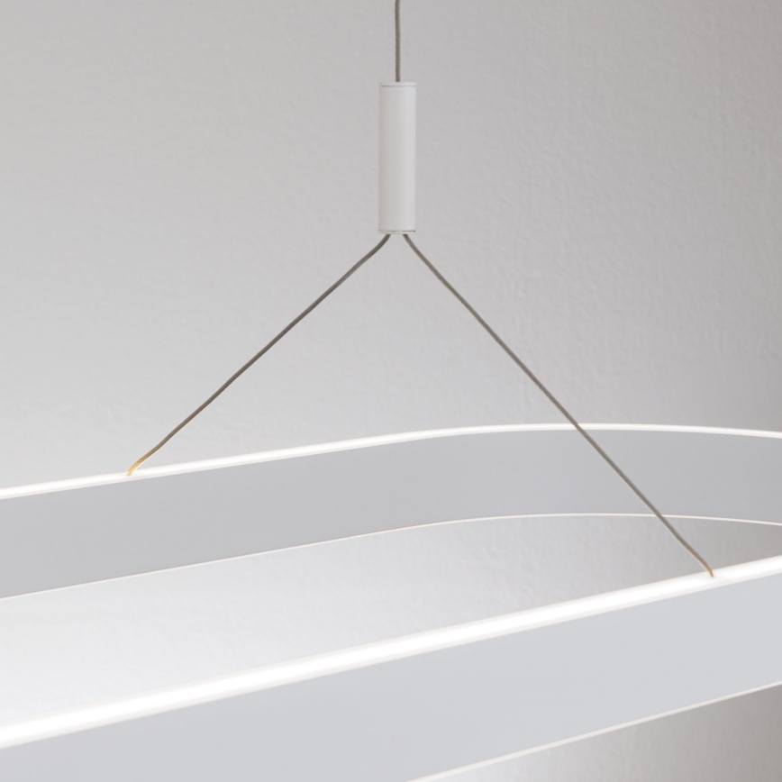Lámpara colgante LED CARRARA con cable de suspensión, 80 W, 230 V, 2700/3000/4000 K, blanca
