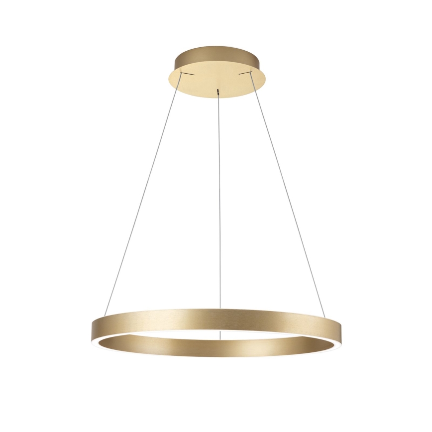 Lámpara colgante LED regulable con cable KOLK LED/60W/230V 2700/3000/4000K Ø 60 cm dorada