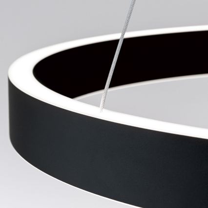 Lámpara colgante LED regulable con cable KOLK LED/60W/230V 2700/3000/4000K Ø 60 cm negra