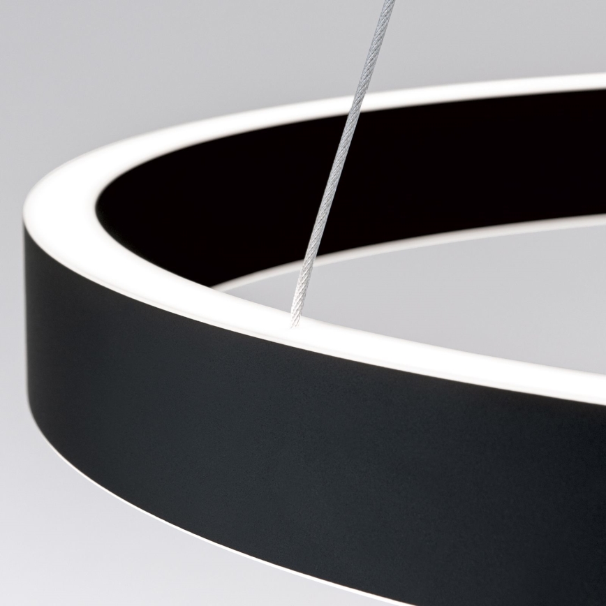 Lámpara colgante LED regulable con cable KOLK LED/60W/230V 2700/3000/4000K Ø 60 cm negra