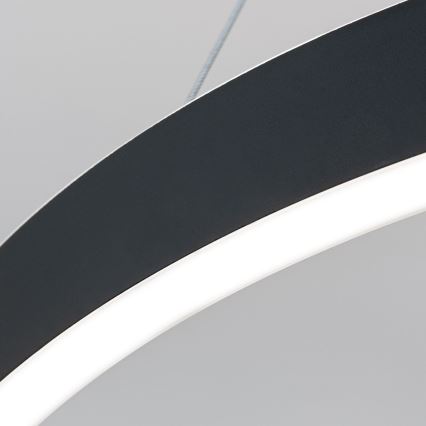 Lámpara colgante LED regulable con cable KOLK LED/60W/230V 2700/3000/4000K Ø 60 cm negra
