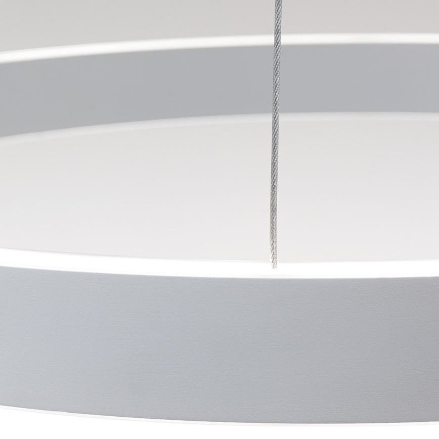 Lámpara colgante LED regulable con cable KOLK LED/60W/230V 2700/3000/4000K diámetro 60 cm blanca