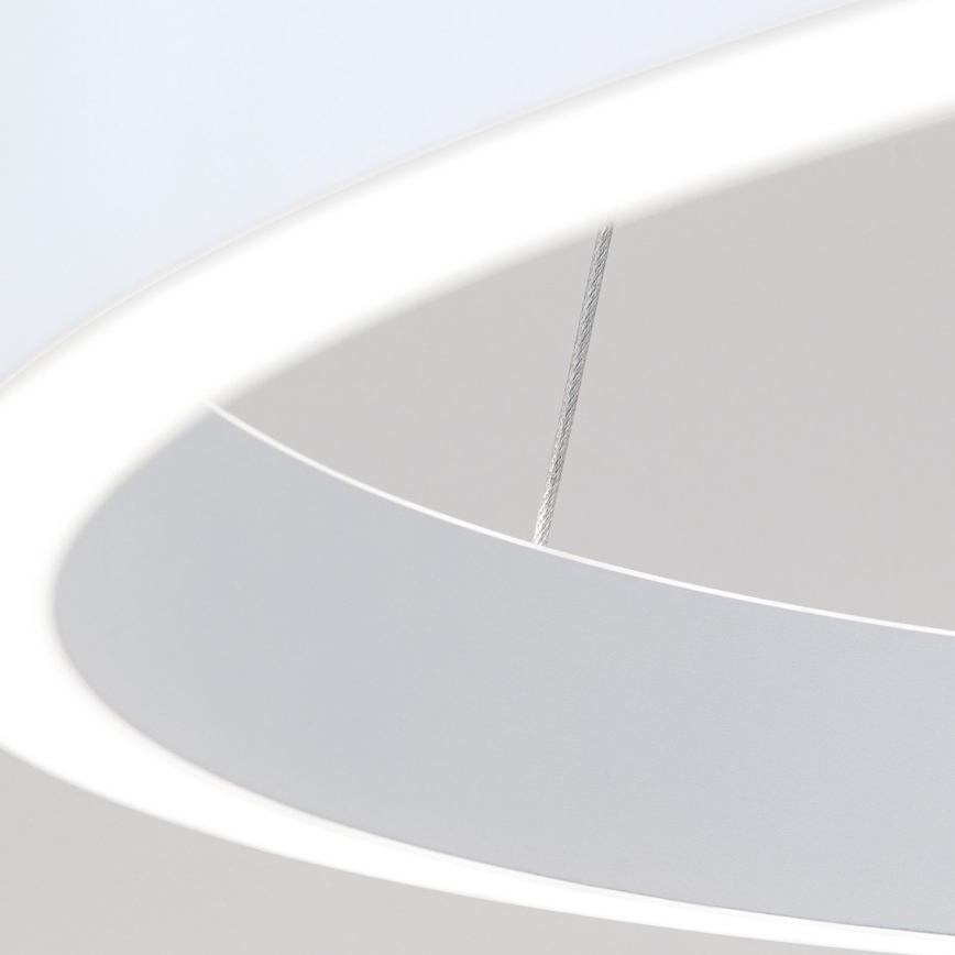 Lámpara colgante LED regulable con cable KOLK LED/60W/230V 2700/3000/4000K diámetro 60 cm blanca