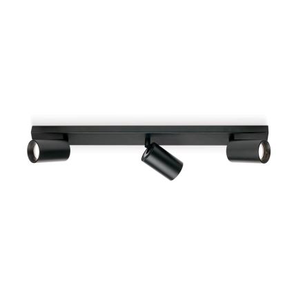 Lámpara de focos SEAN 3xGU10/13W/230V negra