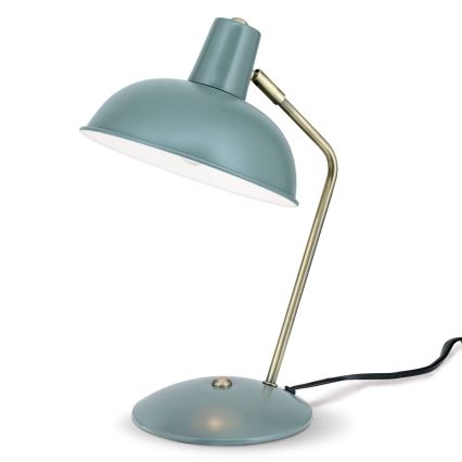 Lámpara de mesa FEDRA 1xE14/40W/230V verde menta/latón