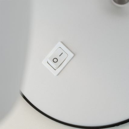 Lámpara de mesa SCHOOL 1xE27/40W/230V blanco/cromo mate