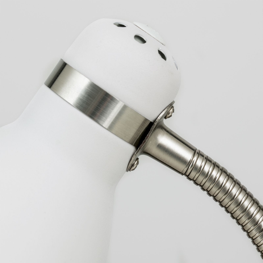 Lámpara de mesa SCHOOL 1xE27/40W/230V blanco/cromo mate