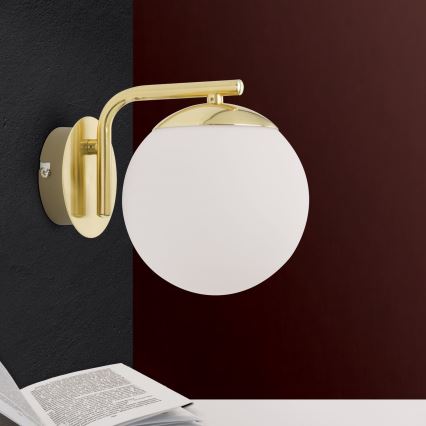 Lámpara de pared MADIS 1xE14/40W/230V dorada