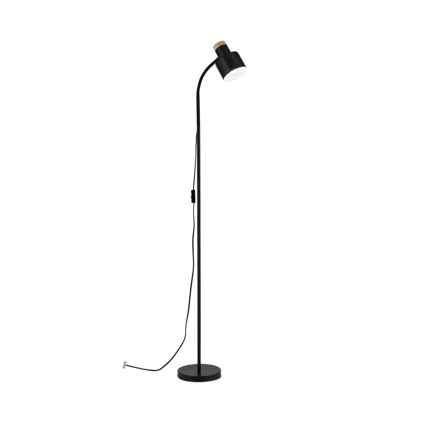 Lámpara de pie GILI 1xE27/40W/230V negra