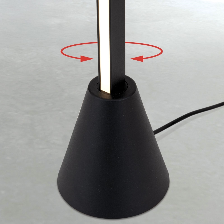 Lámpara de pie LED regulable con sensor de movimiento SOJIE LED/26W/230V negra