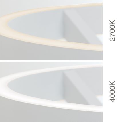 Lámpara de pie LED regulable KOLK LED/40W/230V 2700/4000K blanca