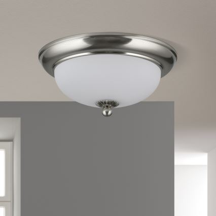 Lámpara de techo EMPIRA 2xE14/40W/230V, Ø 26,5 cm, cromo mate