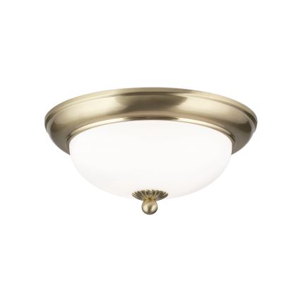 Lámpara de techo EMPIRA 2xE14/40W/230V diámetro 26,5 cm latón