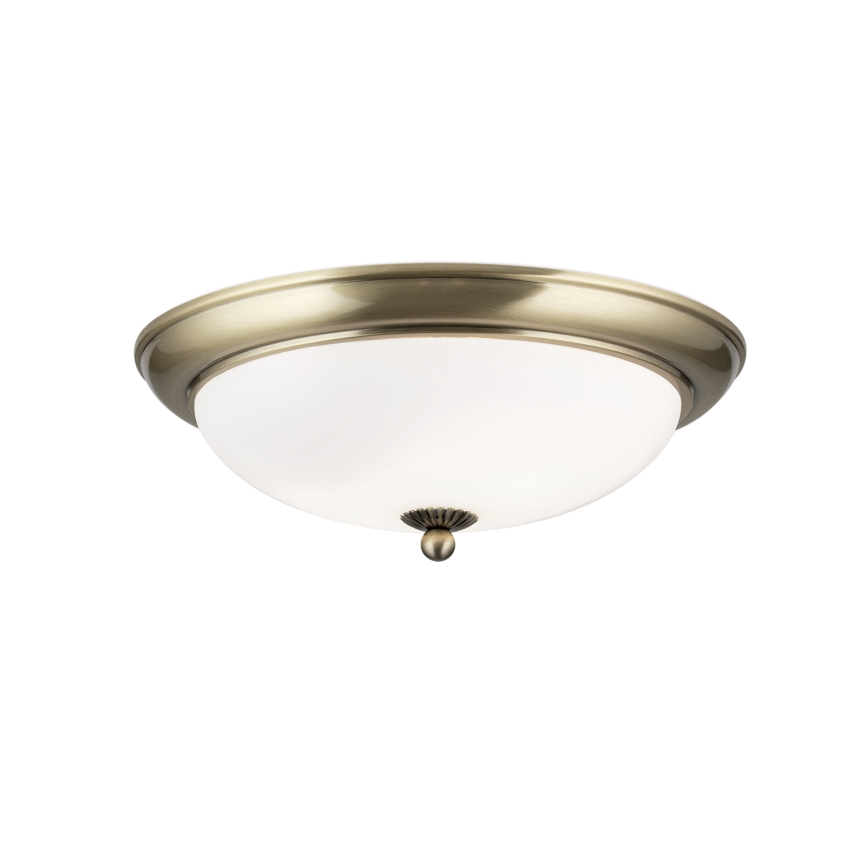 Lámpara de techo EMPIRA 2xE27/40W/230V Ø 35,5 cm bronce