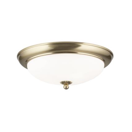 Lámpara de techo EMPIRA 2xE27/40W/230V diámetro 35,5 cm latón