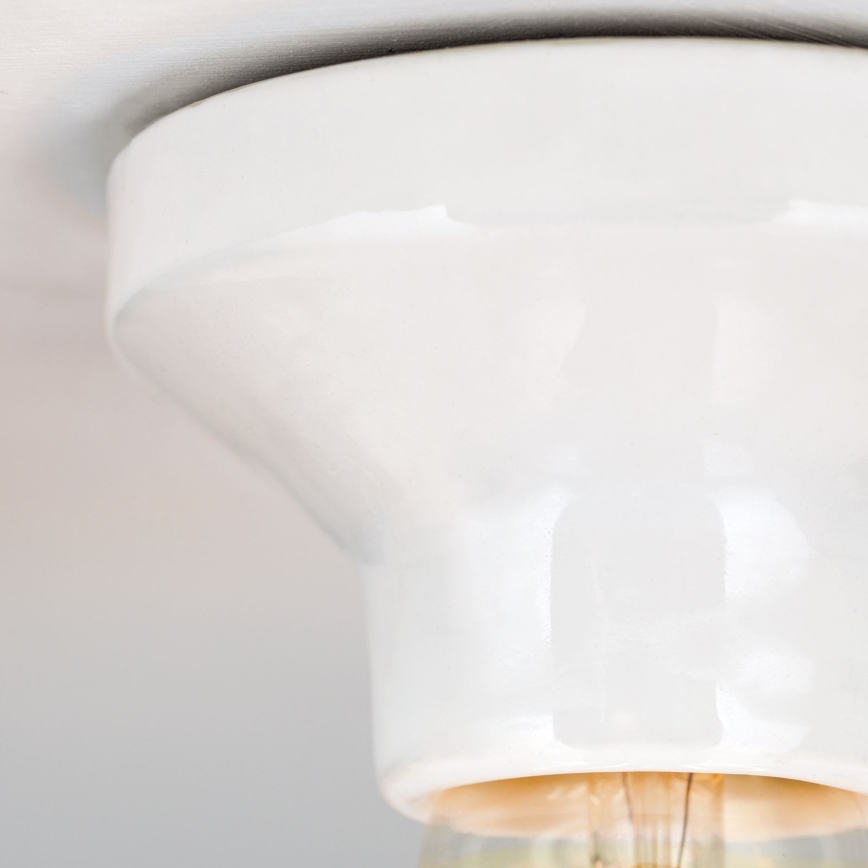Lámpara de techo FROST 1xE27/60W/230V blanca