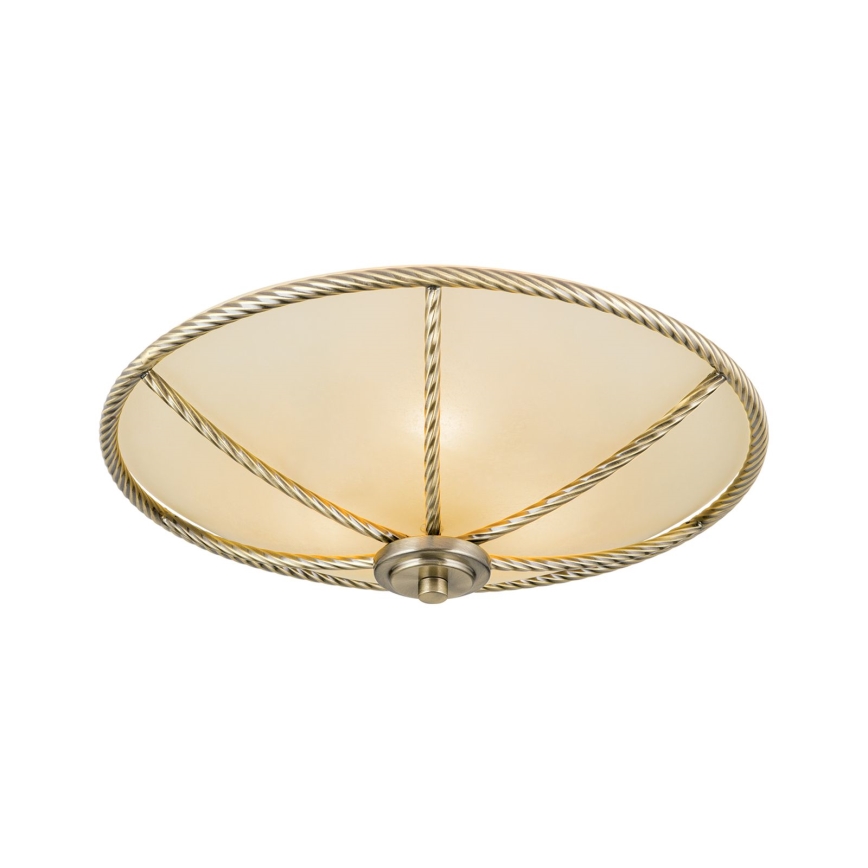 Lámpara de techo MAURO 3xE27/60W/230V Ø 42 cm bronce