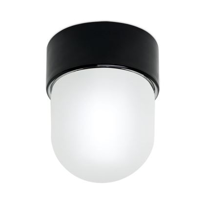 Lámpara de techo OSTIA 1xE27/40W/230V Ø 9,8 cm negra