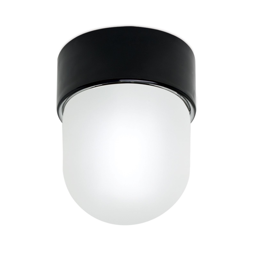 Lámpara de techo OSTIA 1xE27/40W/230V Ø 9,8 cm negra