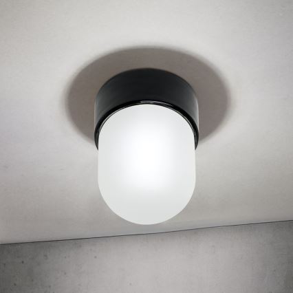 Lámpara de techo OSTIA 1xE27/40W/230V Ø 9,8 cm negra