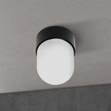 Lámpara de techo OSTIA 1xE27/40W/230V Ø 9,8 cm negra