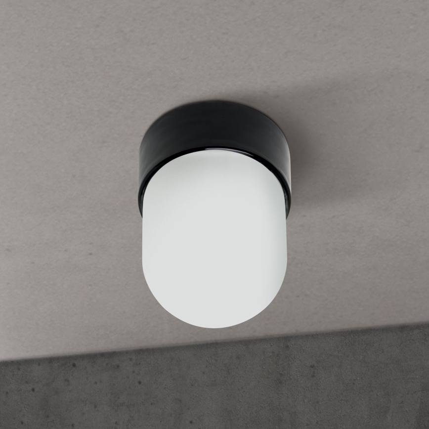 Lámpara de techo OSTIA 1xE27/40W/230V Ø 9,8 cm negra