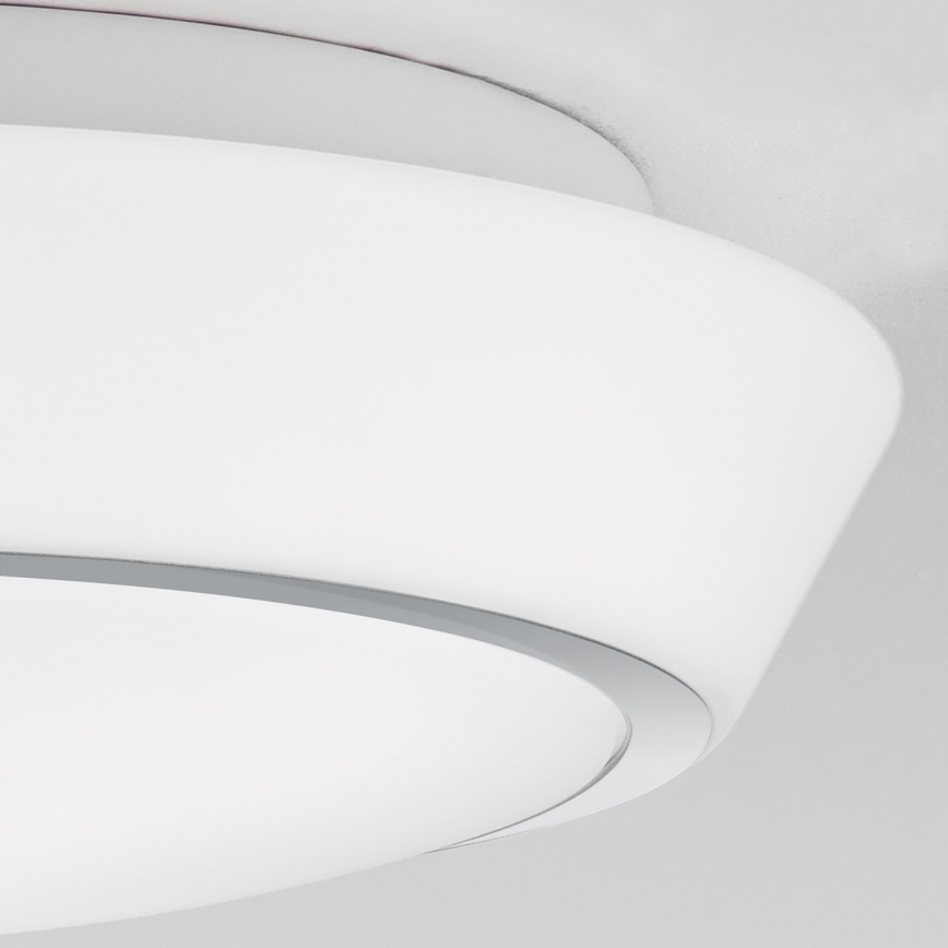 Lámpara de techo para baño TENA 3x E27 60 W 230 V Ø 38 cm IP44 blanca