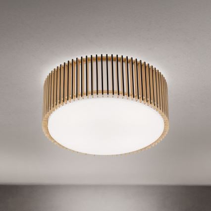 Lámpara de techo TARTA 3xE27/40W/230V Ø 50 cm beige