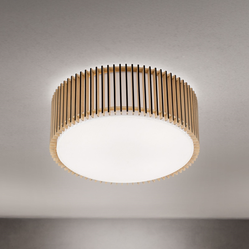Lámpara de techo TARTA 3xE27/40W/230V Ø 50 cm beige