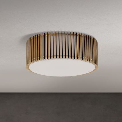 Lámpara de techo TARTA 3xE27/40W/230V Ø 50 cm beige