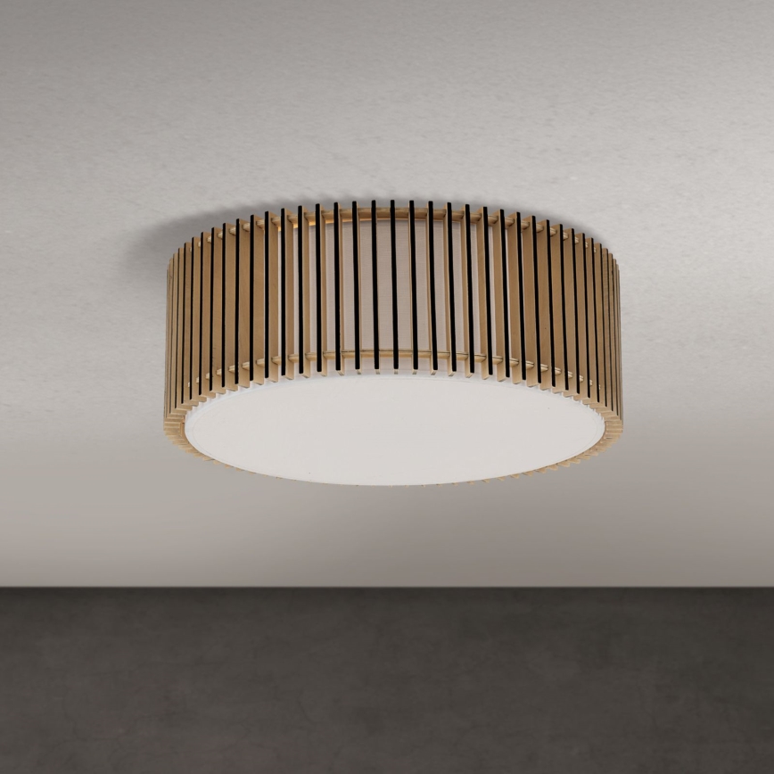 Lámpara de techo TARTA 3xE27/40W/230V Ø 50 cm beige