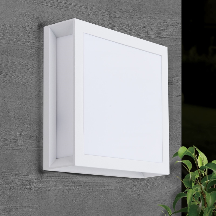 Lámpara exterior HENRY 2xE27/15W/230V 26x26 cm IP44 blanca