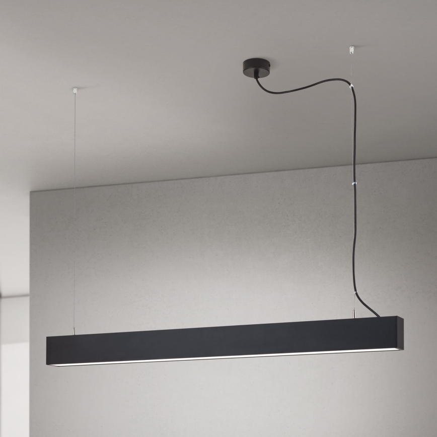 Luminaria LED 2 en 1 de techo/colgante PALKKI LED/38W/230V 3000/4000/5000K negra