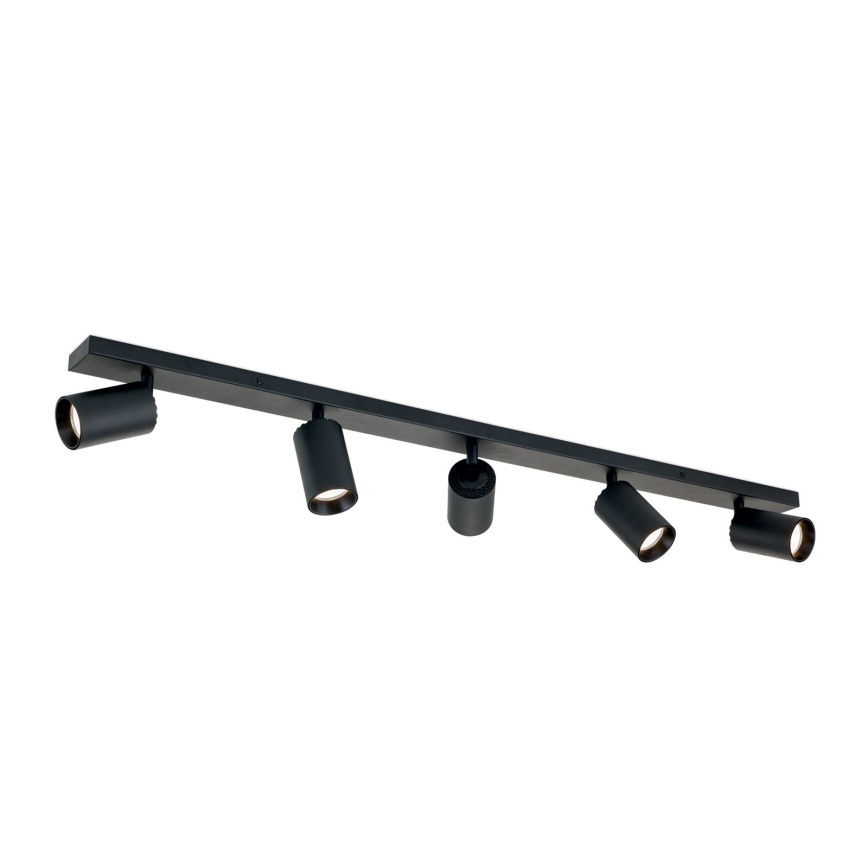 Luminaria de focos SEAN 5xGU10/13W/230V negra