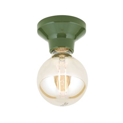 Lámpara de techo FROST 1xE27/60W/230V verde