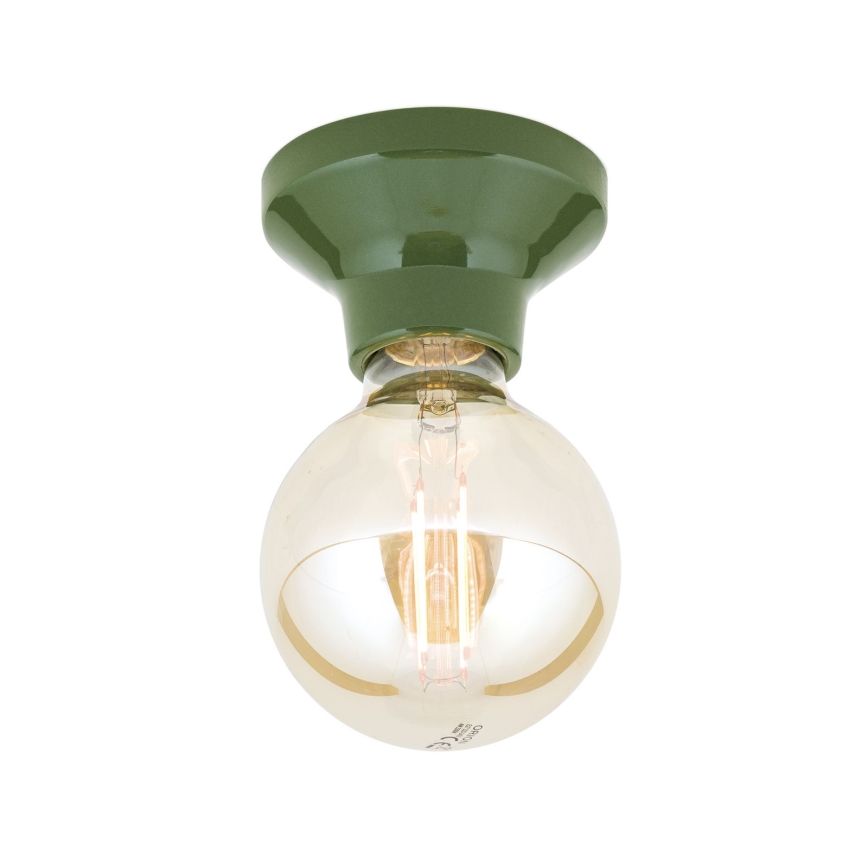 Lámpara de techo FROST 1xE27/60W/230V verde