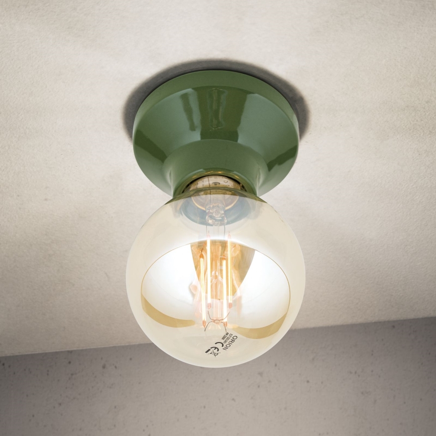 Lámpara de techo FROST 1xE27/60W/230V verde