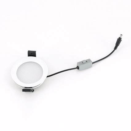 Luminaria empotrada LED regulable para baño OFFICE LED/10W/230V 3000/4000/6000K Ø 9,5 cm UGR19 IP44 blanca