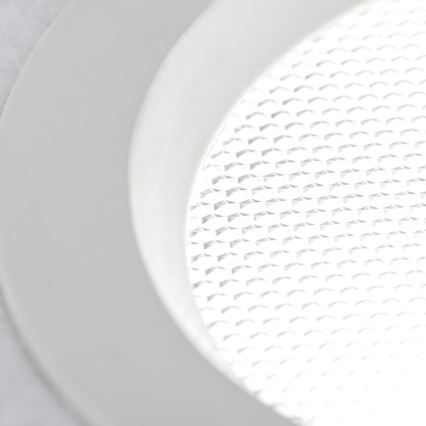 Luminaria empotrada LED regulable para baño OFFICE LED/10W/230V 3000/4000/6000K Ø 9,5 cm UGR19 IP44 blanca