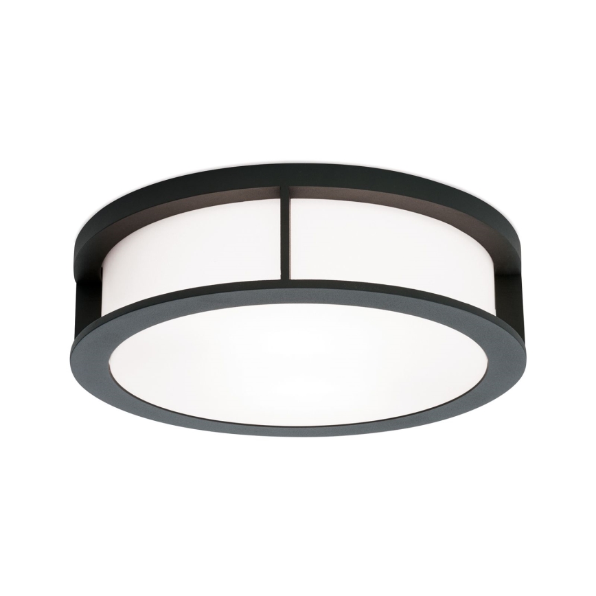 Luminaria exterior HENRY 2xE27/15W/230V Ø 30 cm IP44 antracita
