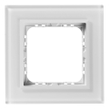Ospel - Marco de vidrio simple SONATA, blanco brillante