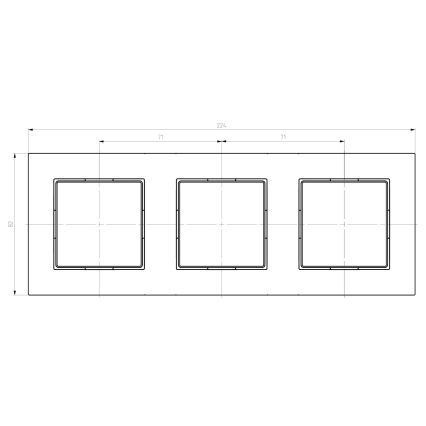 Ospel - Marco triple ARIA blanco