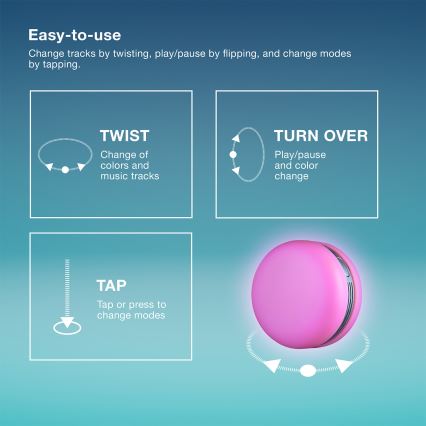 Osram - LED RGB Altavoz regulable SMART+ MACARON LED/1,75W/3,7V 450 mAh azul