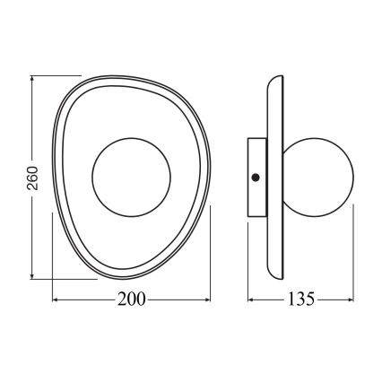 Osram - Aplique de pared ACACIA NEST 1xG9/5W/230V acacia