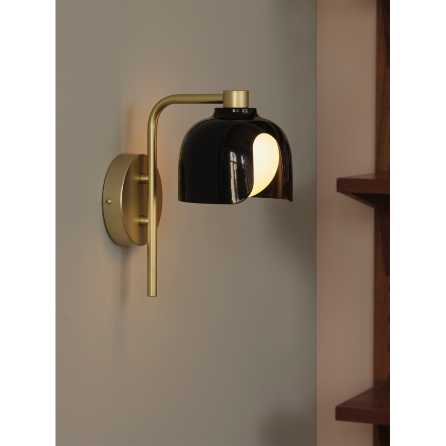 Osram - Aplique de pared DECOR COROLLE 1xG9/20W/230V negro/dorado