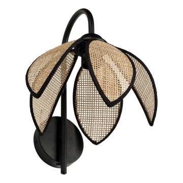 Osram - Aplique de pared DECOR RATTAN 1xE27/15W/230V beige/negro