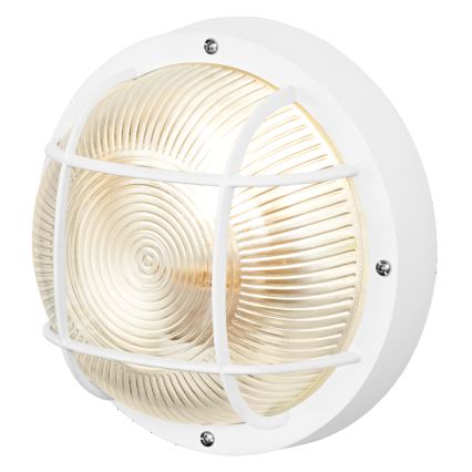 Osram - Aplique de pared exterior BULKHEAD 1xE27/10W/230V Ø 19 cm IP54 blanco