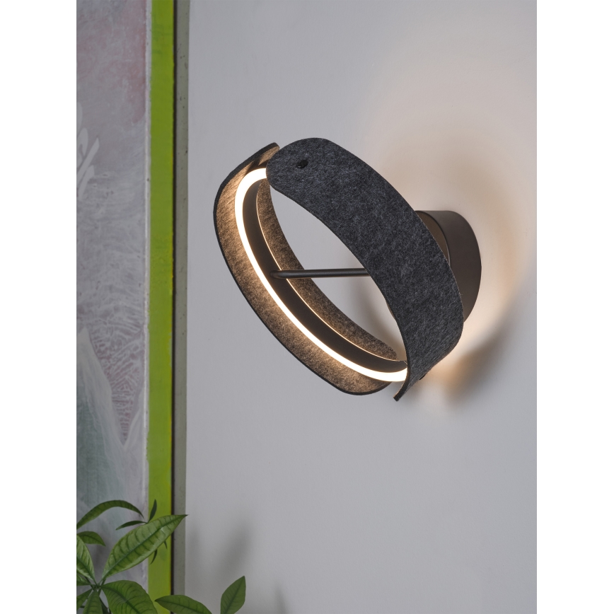 Osram - Aplique de pared LED DECOR CURVE LED/20W/230V gris